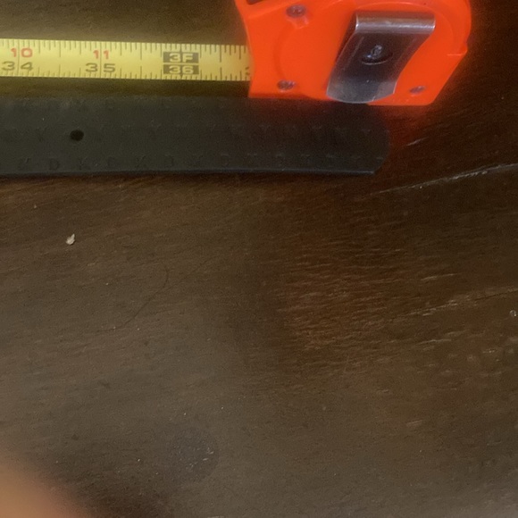 Donna Karan Vintage 1989 black and silver tone embossed belt Size appr 30 -35 in - Picture 5 of 5